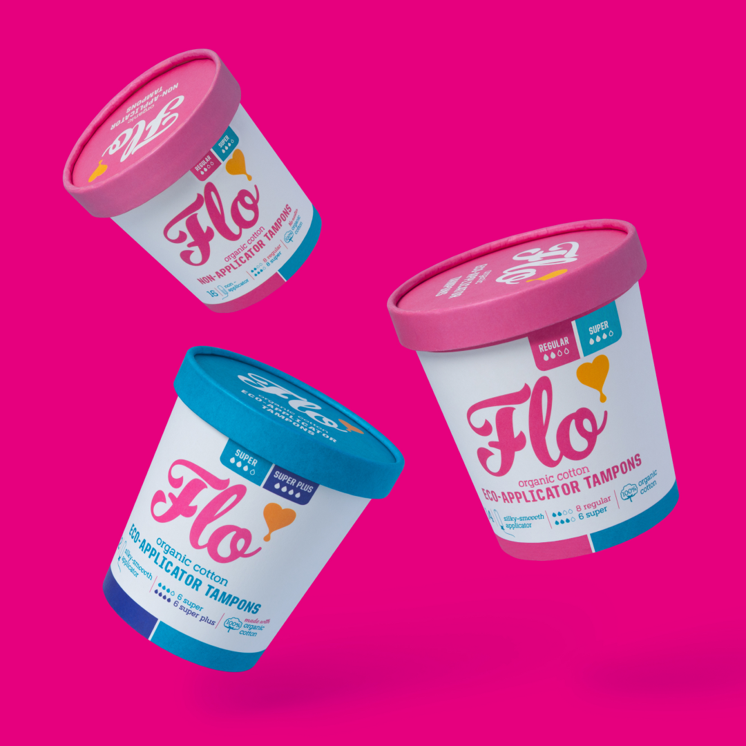 HERE WE FLO ORGANIC TAMPONS MINUS APP